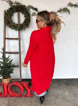 Load image into Gallery viewer, Poppy Knit Popcorn Cardigan - Red *Begins Shipping 11/10*