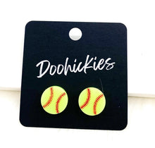 Load image into Gallery viewer, Baseball Gear Studs - Single Earring Set