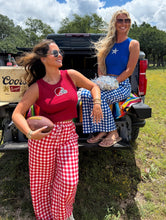 Load image into Gallery viewer, Game Day Pants - Red Check
