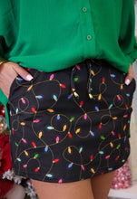 Load image into Gallery viewer, Christmas Light Skort