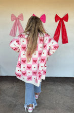 Load image into Gallery viewer, Valentines Bows Cloud Cardigan