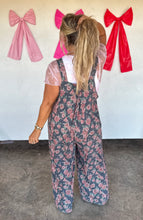 Load image into Gallery viewer, Cassidy Floral Denim Overalls