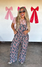 Load image into Gallery viewer, Cassidy Floral Denim Overalls