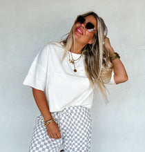 Load image into Gallery viewer, Regan Raw Hem Tee