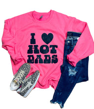 Load image into Gallery viewer, I Love Hot Dads Cozy Sweatshirt
