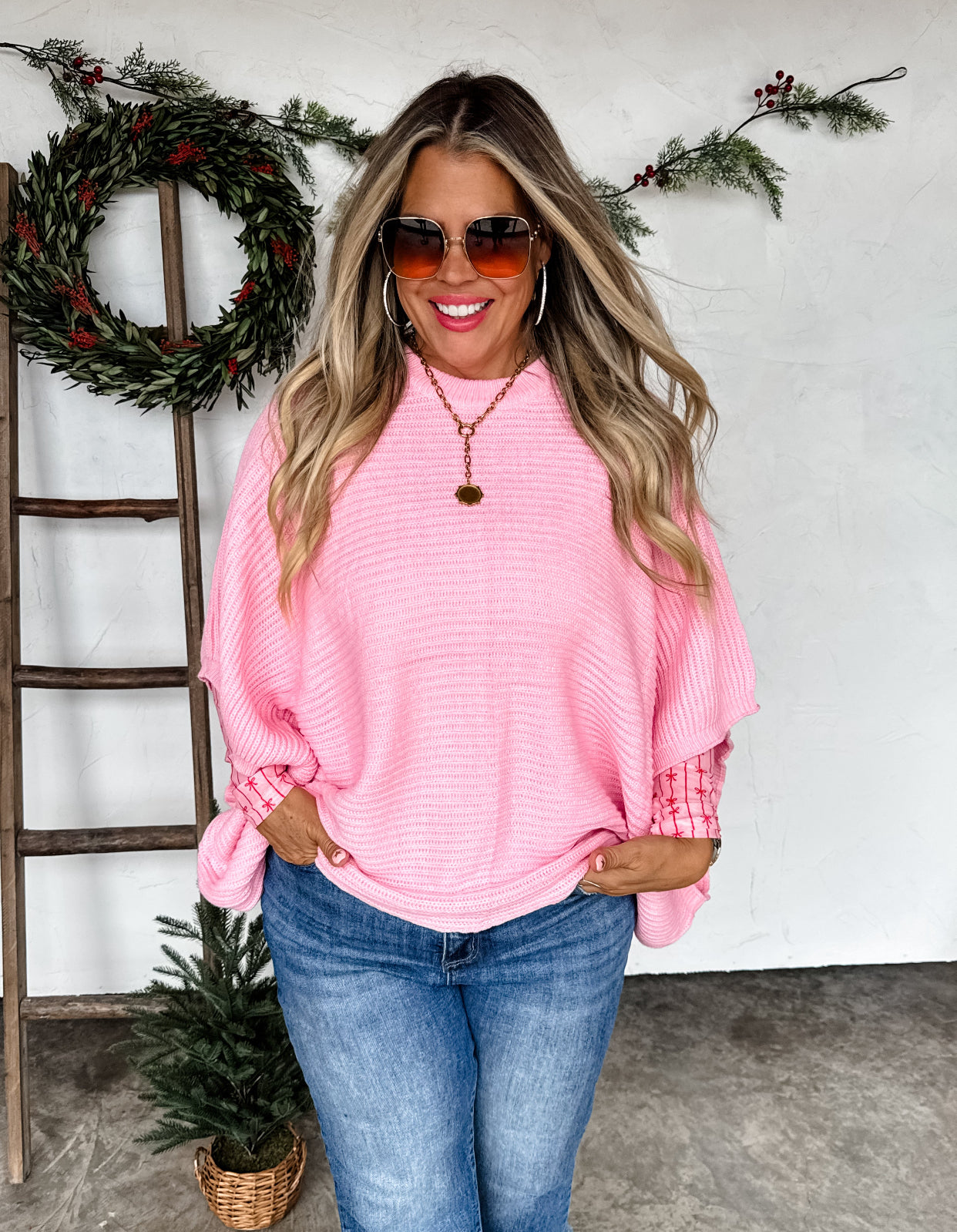 Christmas Meg Pullover Poncho *PreOrder ETA Ship 10/30*