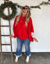 Load image into Gallery viewer, Christmas Meg Pullover Poncho *PreOrder ETA Ship 10/30*

