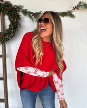 Load image into Gallery viewer, Christmas Meg Pullover Poncho *PreOrder ETA Ship 10/30*
