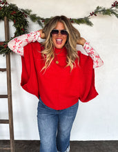 Load image into Gallery viewer, Christmas Meg Pullover Poncho *PreOrder ETA Ship 10/30*
