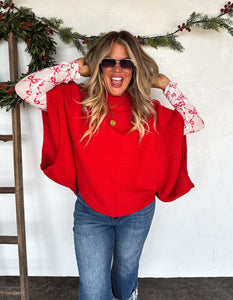 Christmas Meg Pullover Poncho *PreOrder ETA Ship 10/30*