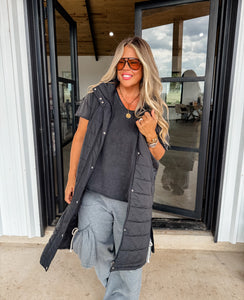 Kendall Long Puffer Vest *PreOrder ETA Ship 11/5*
