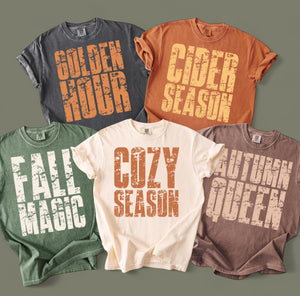 Fall Sayings Vintage Wash Tee