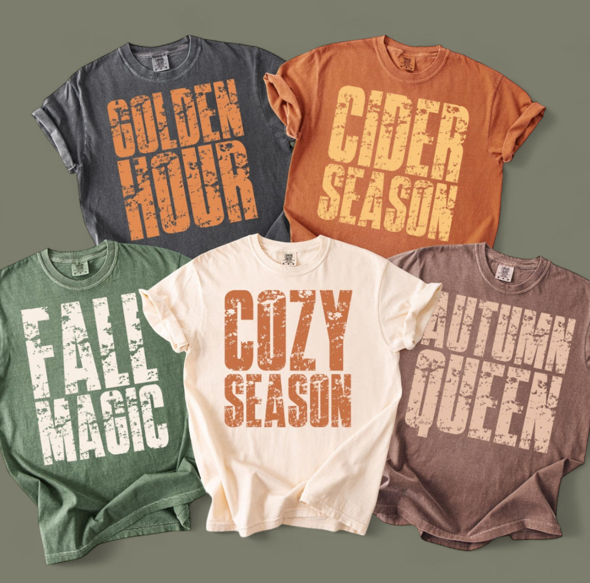 Fall Sayings Vintage Wash Tee