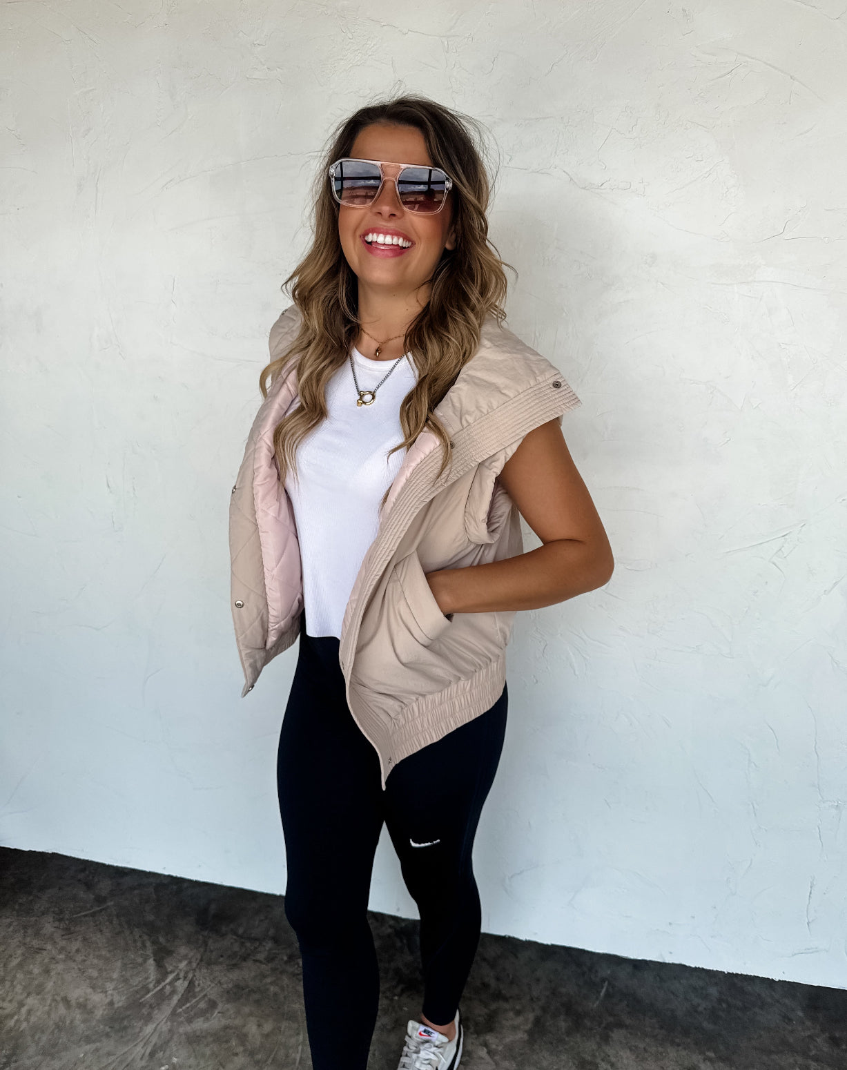 Harlow Puffer Vest - Tan