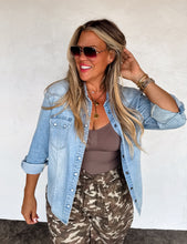 Load image into Gallery viewer, Dolly Denim Top *PreOrder ETA Ship 11/5*
