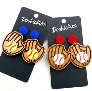 Baseball Glove Earrings