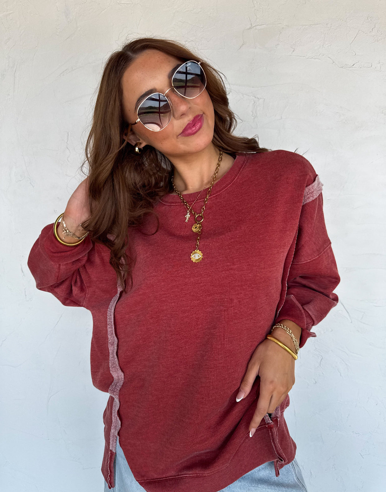 Classic Crew Pullover - Brick *Preorder ETA Ship 10/5*
