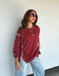 Classic Crew Pullover - Brick *Preorder ETA Ship 10/5*