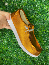 Load image into Gallery viewer, Corky’s Orange Metallic Sneakers
