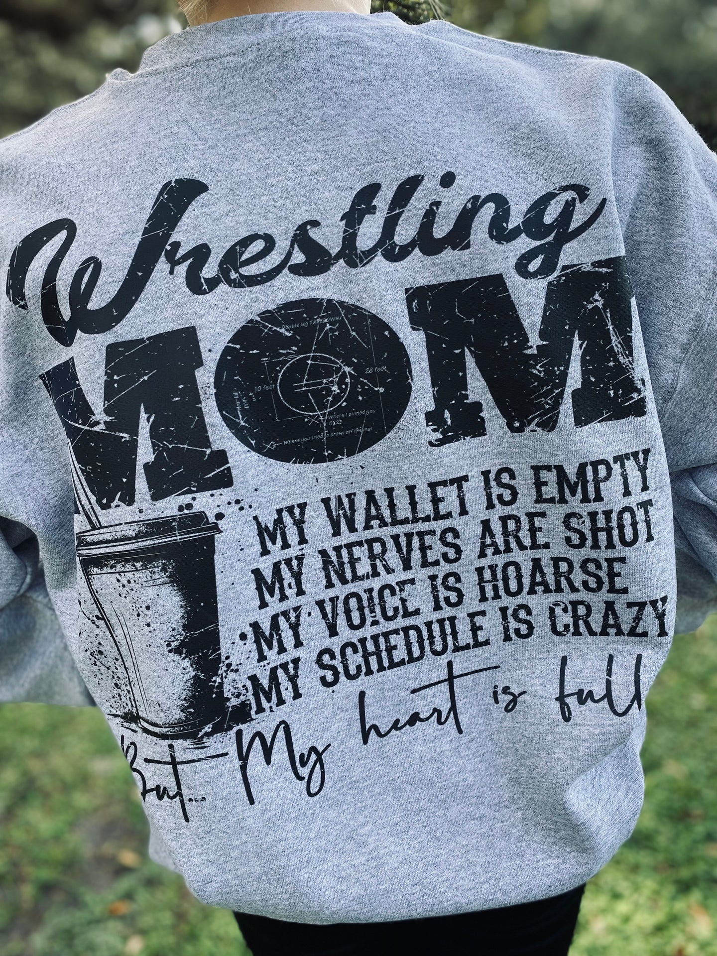 Wrestling Mom Crew *Front & Back Design