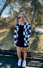 Load image into Gallery viewer, Checkered Thumbhole Cardigan
