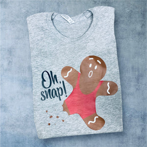 Oh Snap Gingerbread Wrestler Crew or Tee