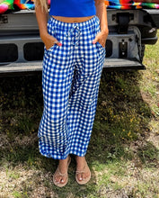Load image into Gallery viewer, Game Day Pants - Royal Check
