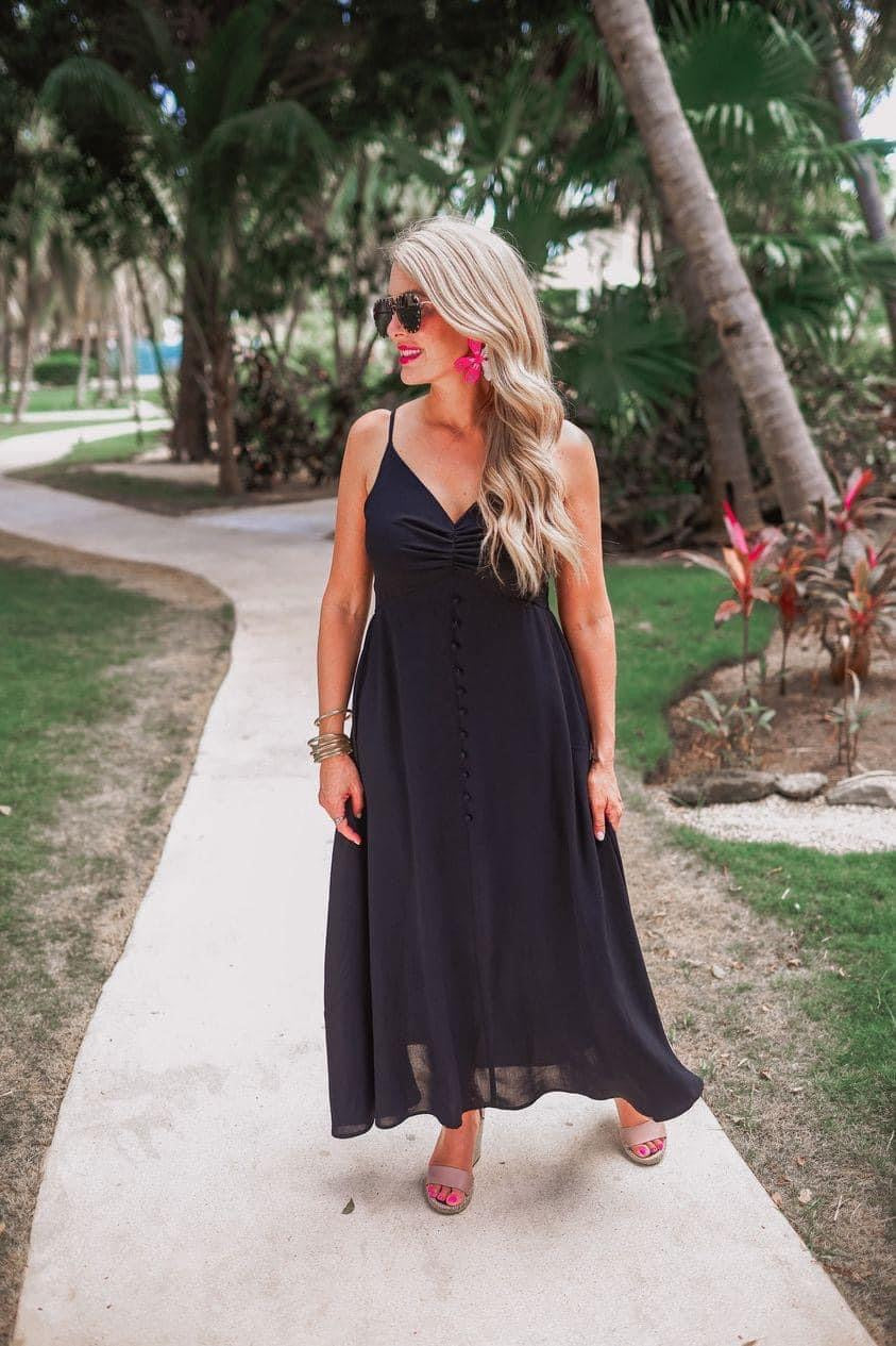 Easy To Please Button Maxi Dress *Final Sale*