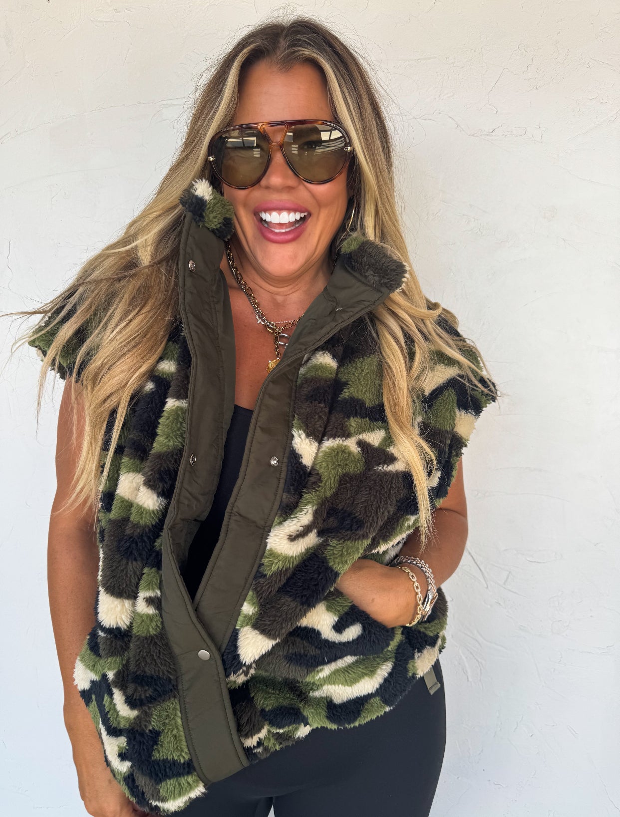 Linden Sherpa Vest - Camo *PreOrder ETA Ship 11/20*