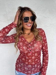 Annie V Neck Mesh Top *Preorder ETA Ship 11/25*