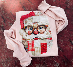 Patchwork Santa Crew