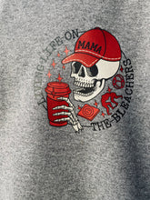 Load image into Gallery viewer, Living Life On The Bleachers Red Crew or Hoodie
