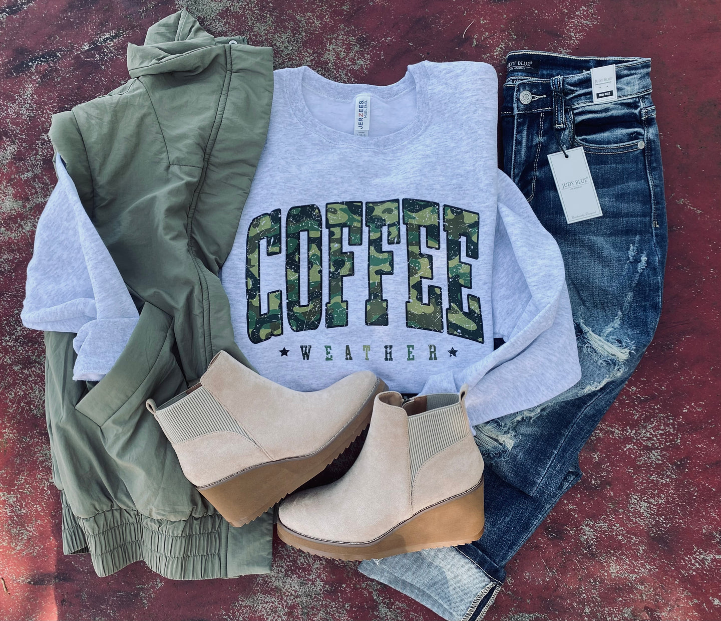Camo Coffee Weather Crew