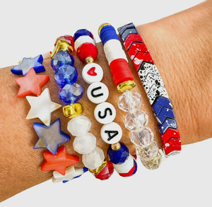 Love USA Stack Bracelet