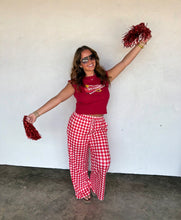 Load image into Gallery viewer, Game Day Pants - Red Check
