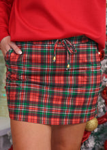 Load image into Gallery viewer, Red Christmas Plaid Skort
