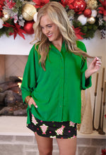 Load image into Gallery viewer, Sloane Button Up Top - Green
