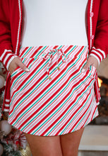 Load image into Gallery viewer, Candy Cane Stripes Skort
