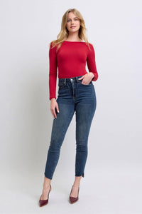 Tummy Control Step Hem Judy Blue Jeans