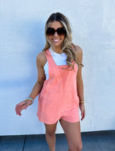 Load image into Gallery viewer, Cozy Romper in Coral or Black
