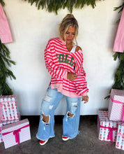 Load image into Gallery viewer, *PREORDER* Jolly Pullover - Pink &amp; Red *ETA Ship 10/15*
