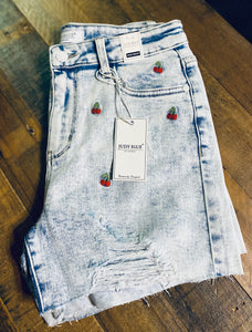 Cherry Denim Judy Blue Shorts