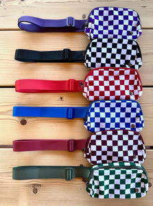 Checkered Game Day Bum Bags