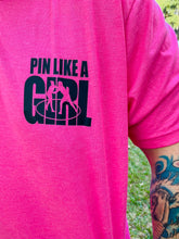 Load image into Gallery viewer, Pin Like A Girl Crew Neck Tee Double Sided
