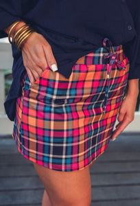 Patterned In Plaid Skort