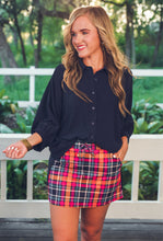Load image into Gallery viewer, Patterned In Plaid Skort
