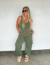 Load image into Gallery viewer, All Set Tank Romper - Olive
