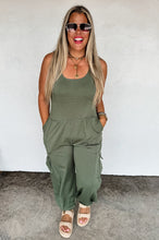 Load image into Gallery viewer, All Set Tank Romper - Olive

