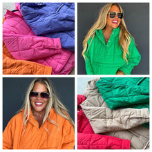 Load image into Gallery viewer, Sports Mom Favorite! Puffer Jacket - Assorted Colors *PreOrder ETA Ship 8/10*
