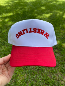 Embroidered Upside Down Hat - Red